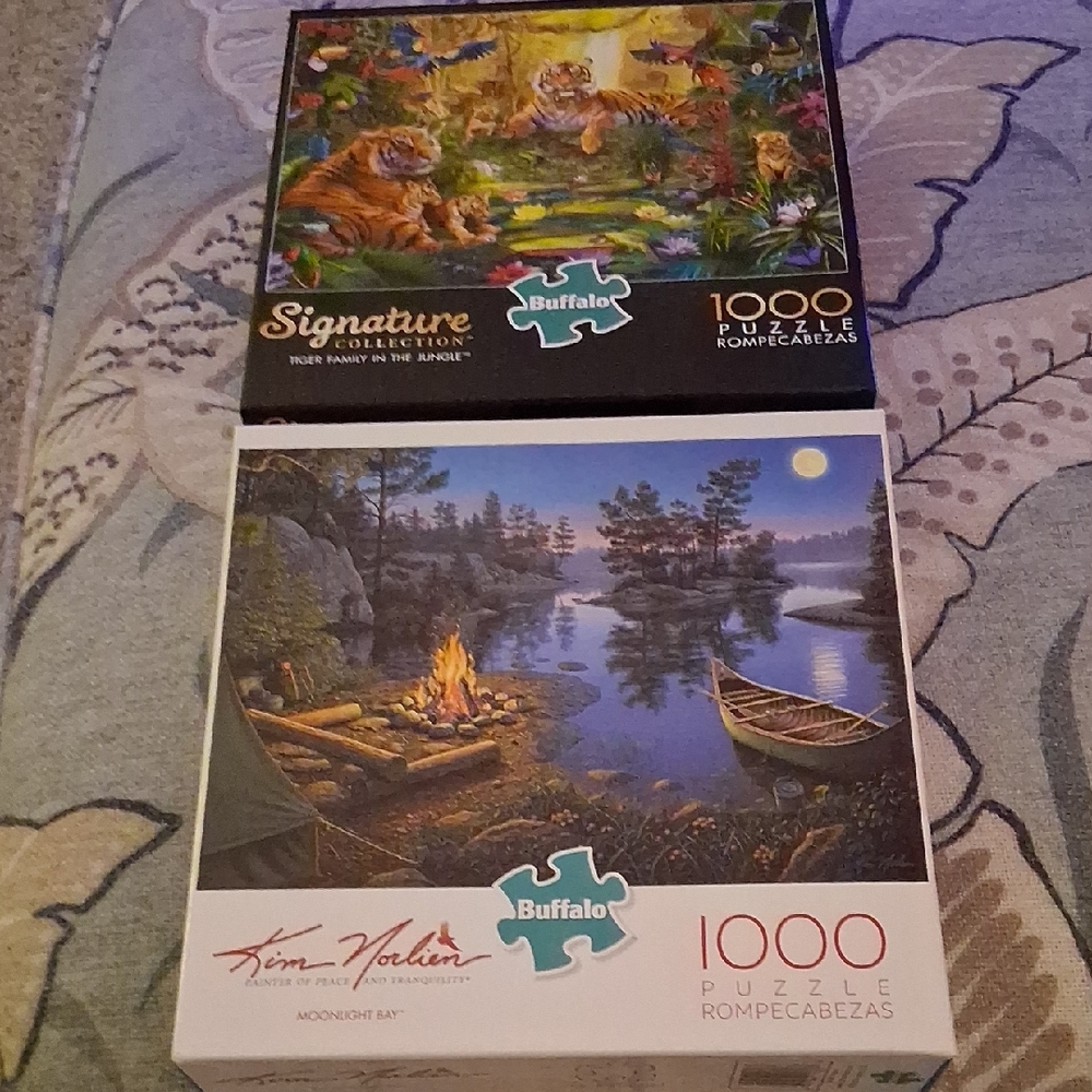 Set Of 2 New Buffalo 1000 Piece Puzzles